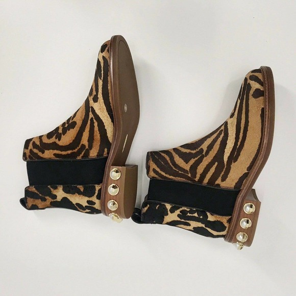 LOUISE ET CIE Zeopard & Black Valtina Ankle Boots - Size 7.5M - Picture 7 of 12